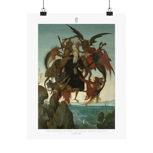 The Torment of Saint Anthony - Michelangelo (1487-88)