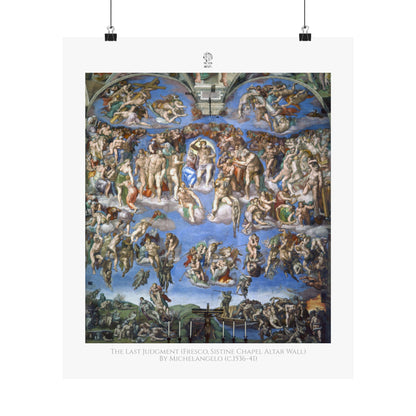 The Last Judgment (Fresco, Sistine Chapel Altar Wall) by Michelangelo (c.1536-41)