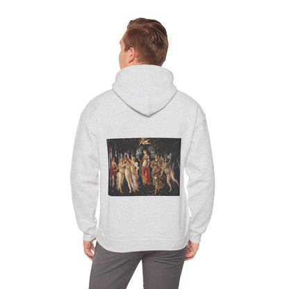 Hooded Sweatshirt- The Seen Muses Primavera by Botticelli logo (Front+Back)