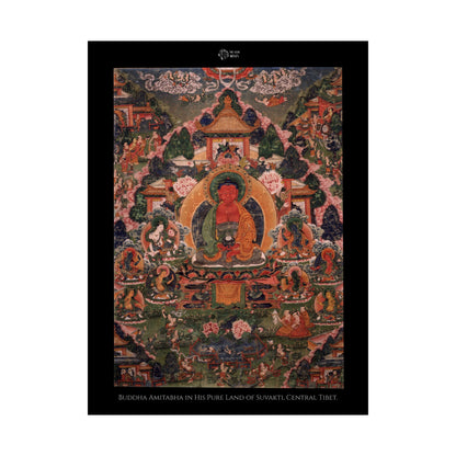 Buddha Amitabha in His Pure Land of Suvakti, Central Tibet.
