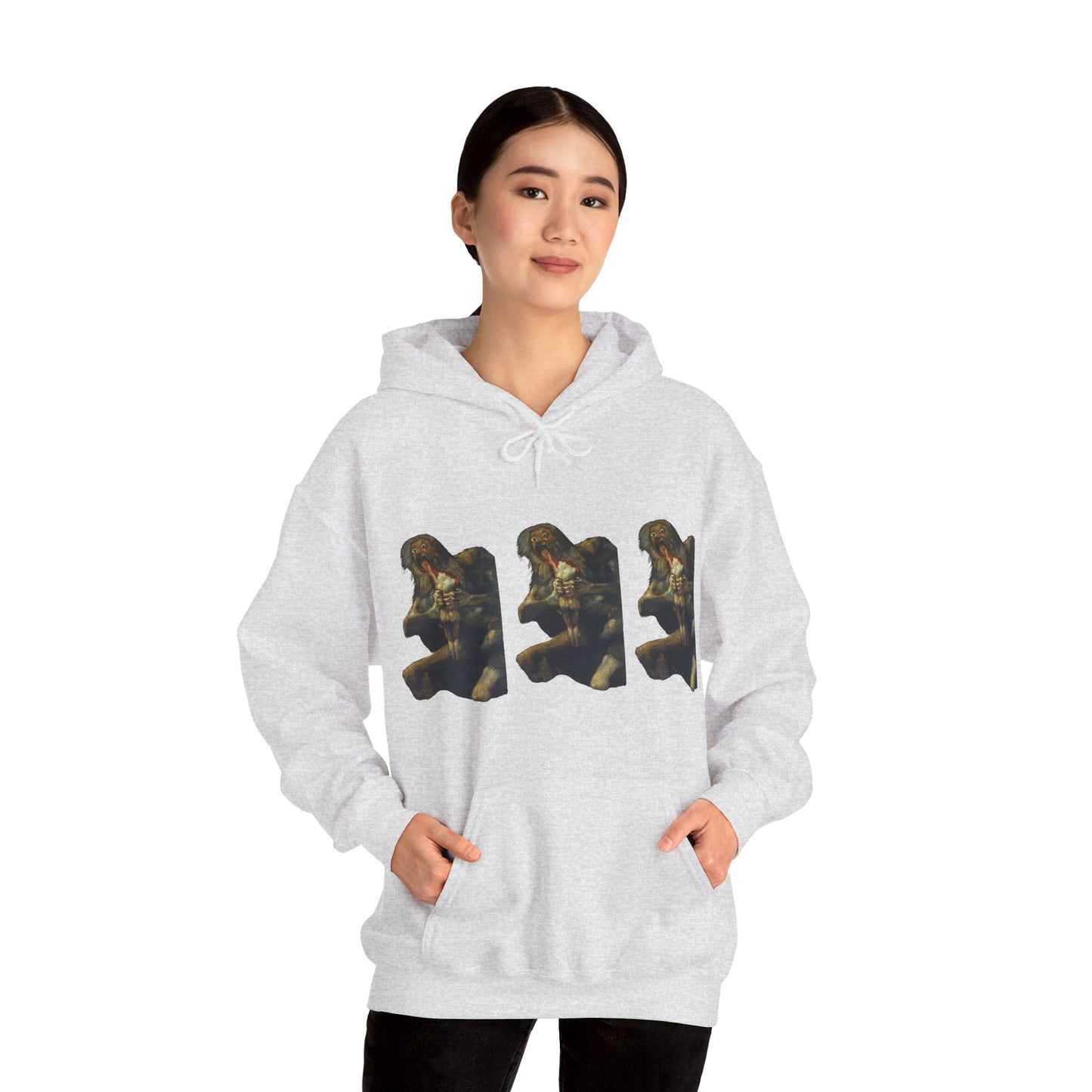 Hooded Sweatshirt - Saturn Devouring His Son by Francisco Goya (1819-23)
