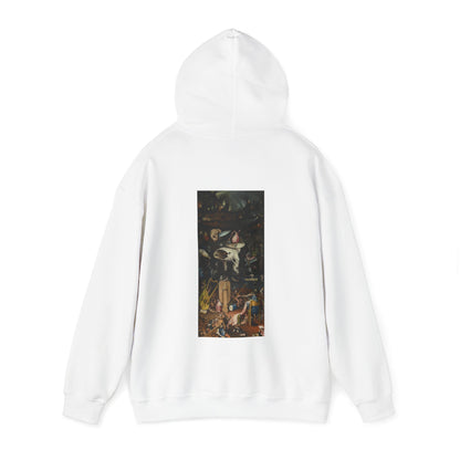 Hooded Sweatshirt- Garden of Earthly Delights (Hell panel) by Hieronymus Bosch (Front+Back)