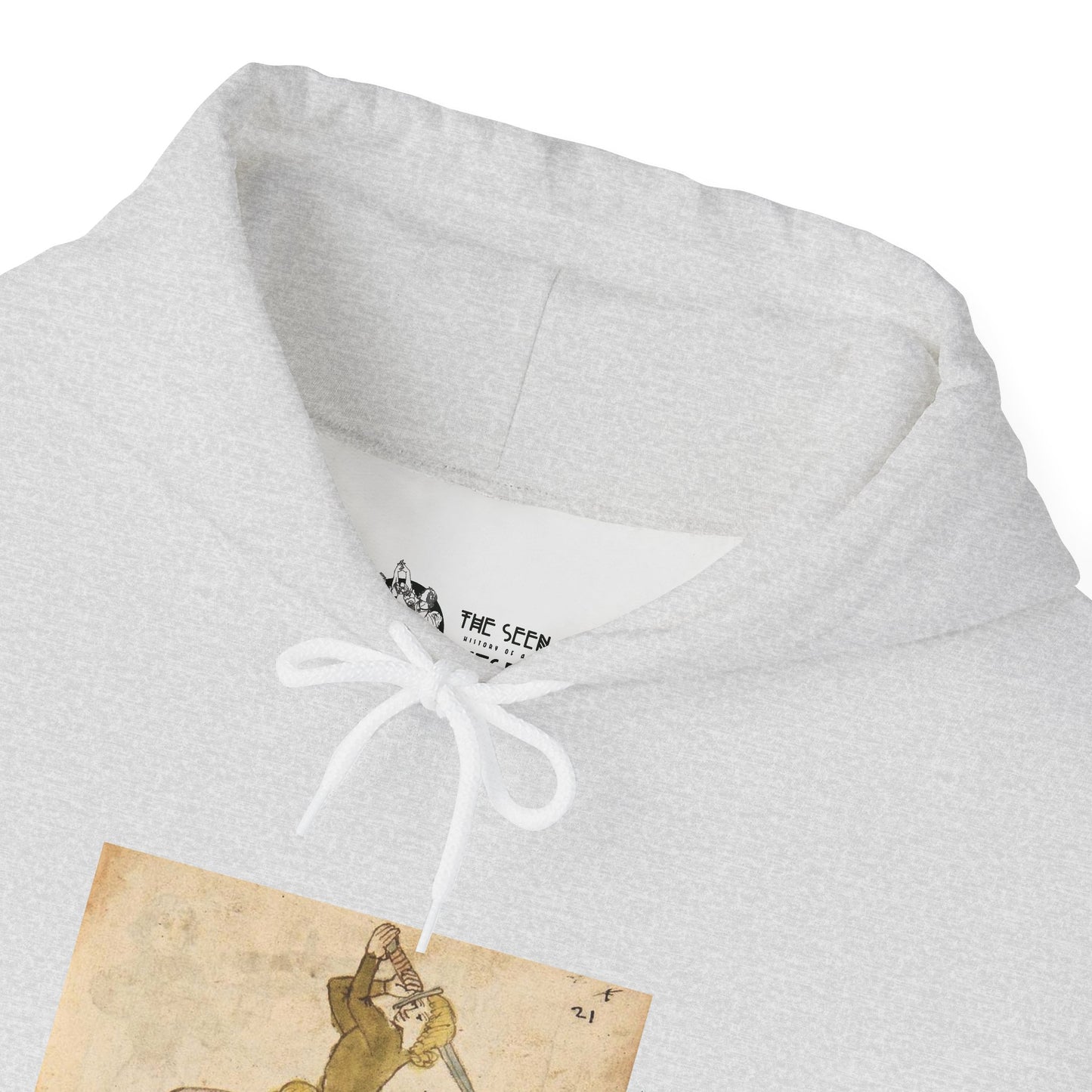 Hooded Sweatshirt- Codex Wallerstein Folio 21R (Front)