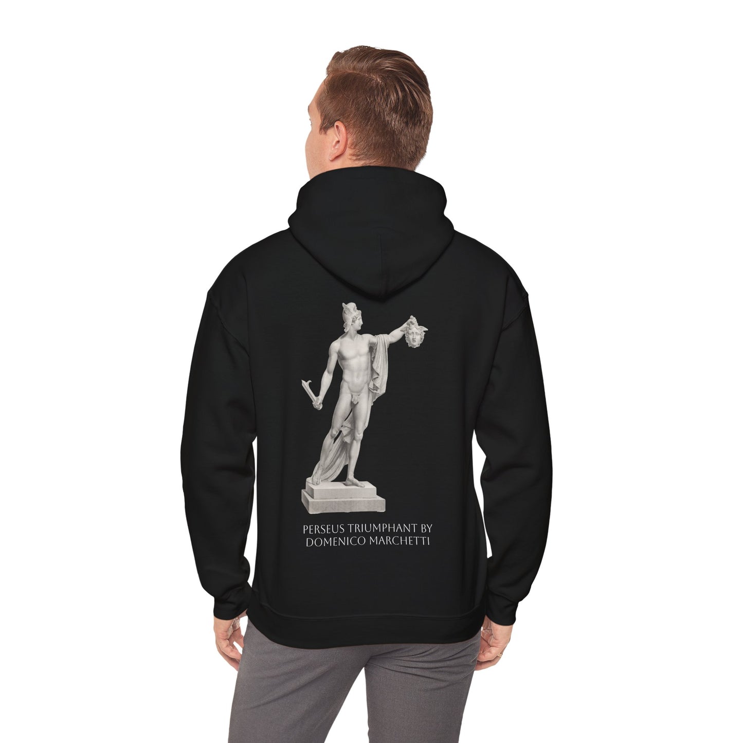 Hooded Sweatshirt - Perseus Triumphant by Domenico Marchetti