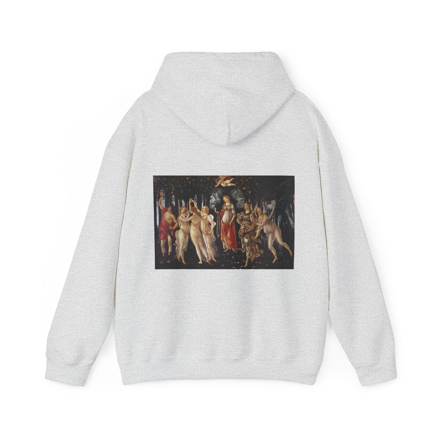 Hooded Sweatshirt- The Seen Muses Primavera by Botticelli logo (Front+Back)