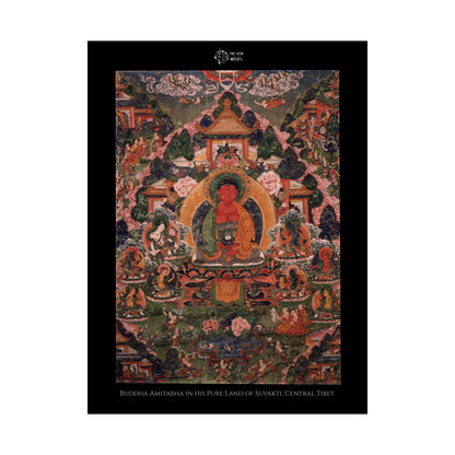 Buddha Amitabha in His Pure Land of Suvakti, Central Tibet.