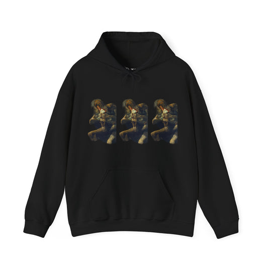 Hooded Sweatshirt - Saturn Devouring His Son by Francisco Goya (1819-23)