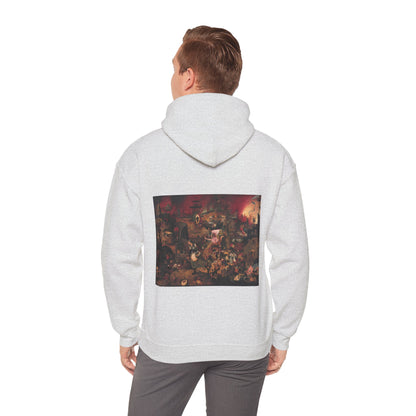 Hooded Sweatshirt- Dulle Griet by Pieter Brueghel the Elder (Front+Back)