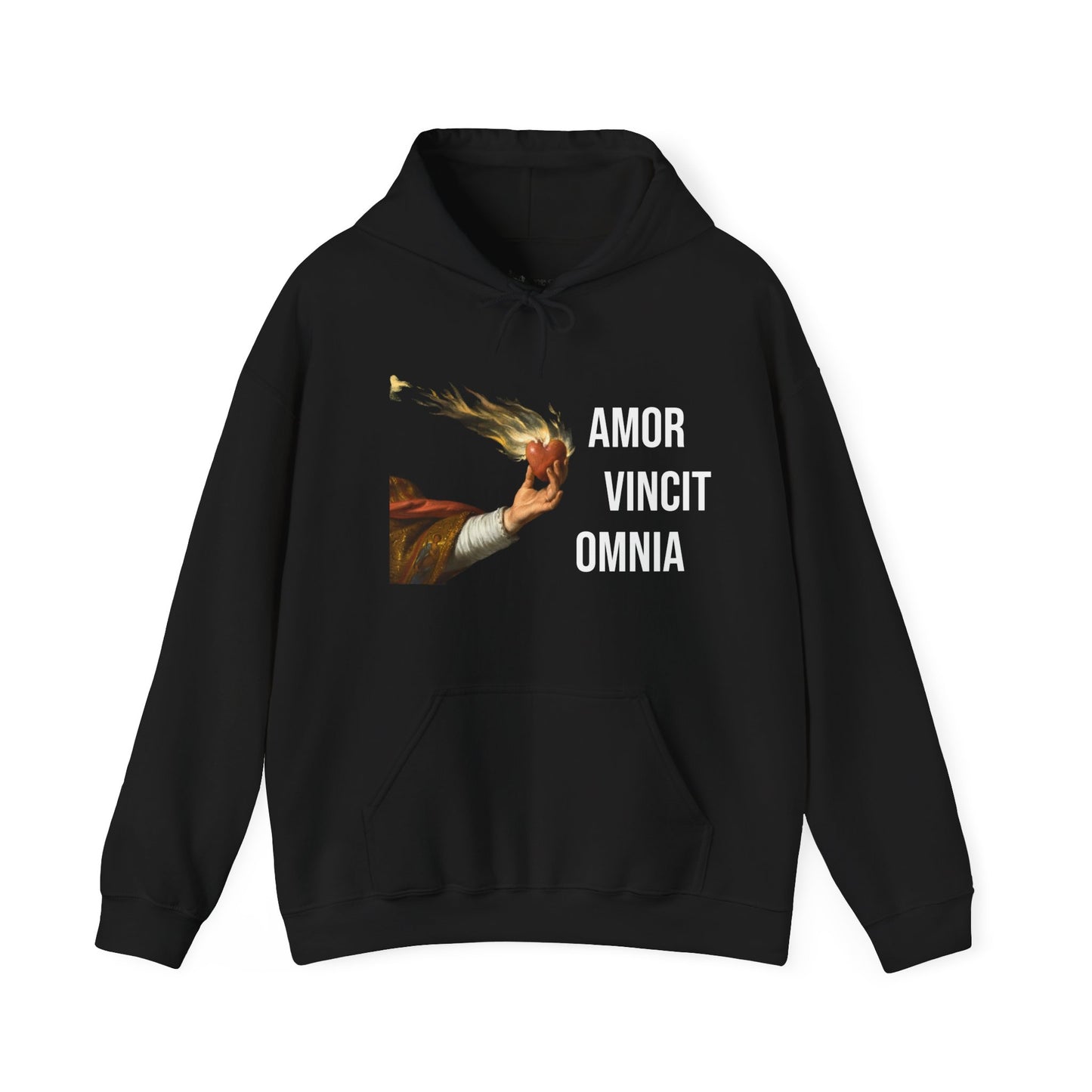 Hooded Sweatshirt- Saint Augustine by Philippe de Champaigne (Front+Back)