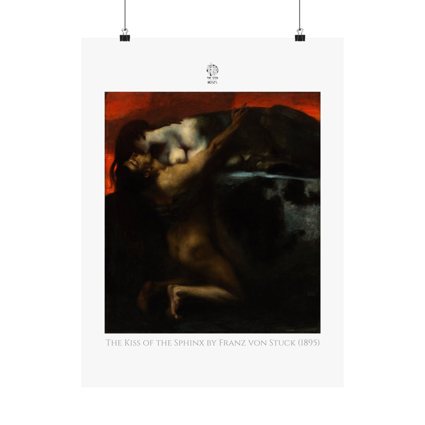 The Kiss of the Sphinx by Franz von Stuck (1895)