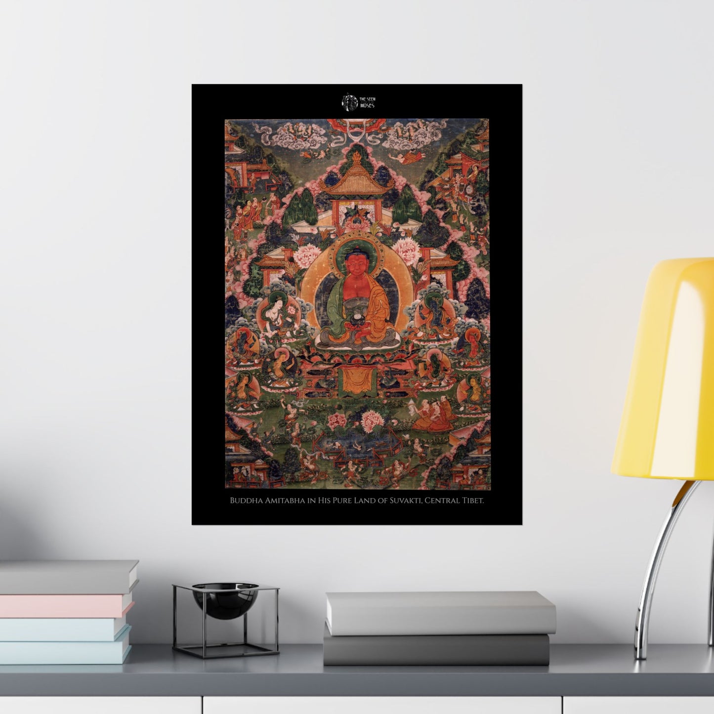 Buddha Amitabha in His Pure Land of Suvakti, Central Tibet.