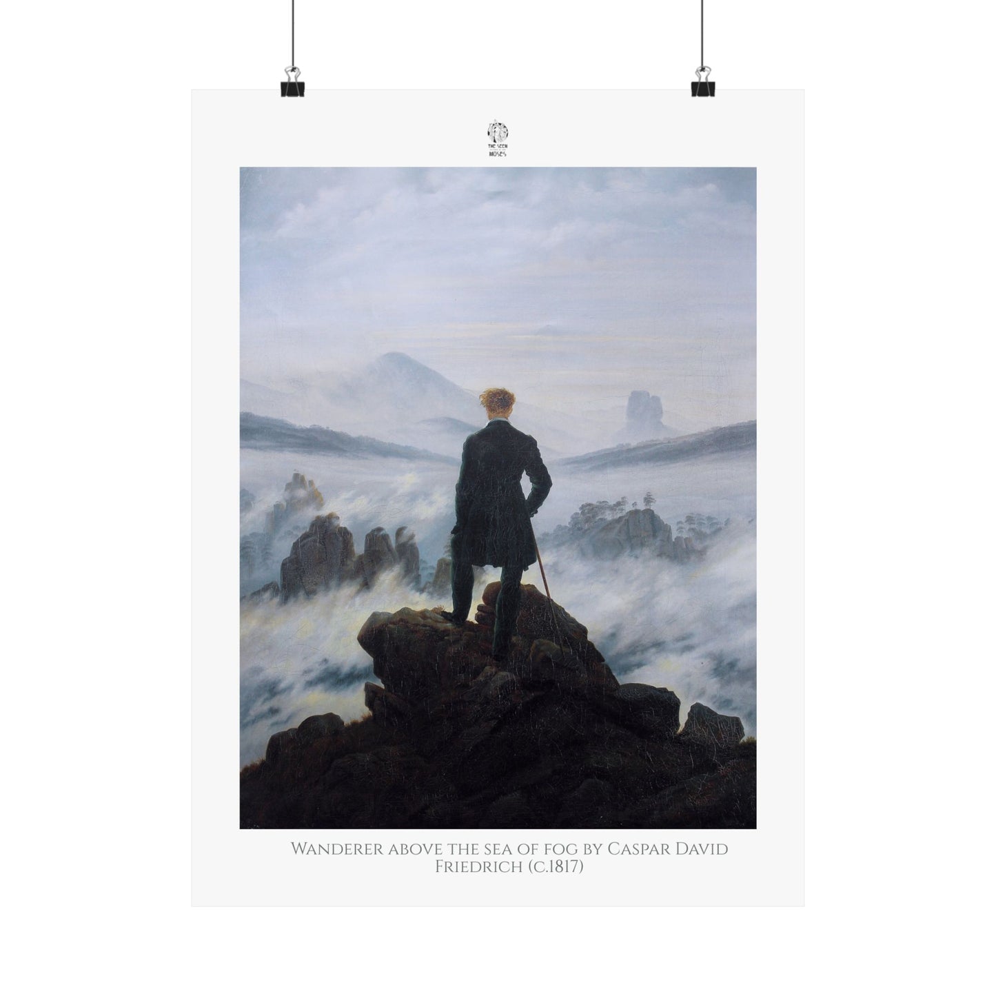 Wanderer above the sea of fog - Caspar David Friedrich (c.1817)