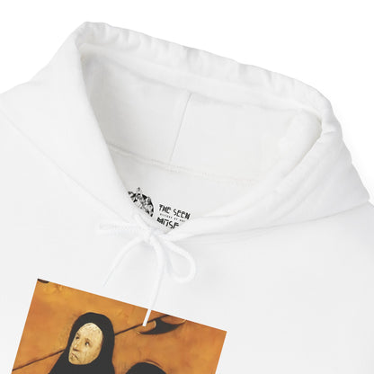 Hooded Sweatshirt -  Hell (Fragment of Last Judgment) by Hieronymus Bosch (Front)