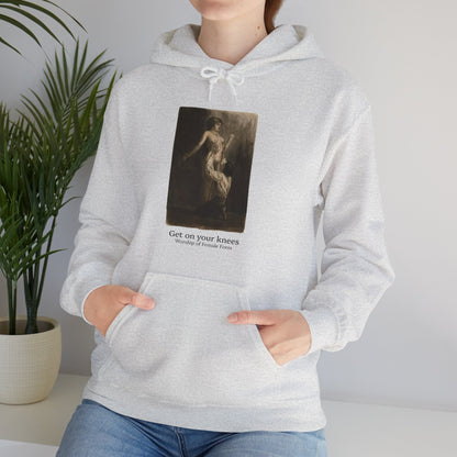 Hooded Sweatshirt- Worship of the Female Form by Almery Lobel Riche