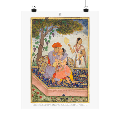 Lovers Embracing (c.1630). Mughal period