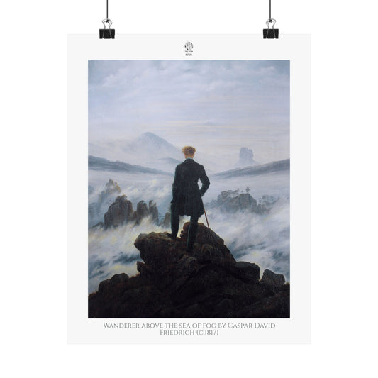 Wanderer above the sea of fog - Caspar David Friedrich (c.1817)