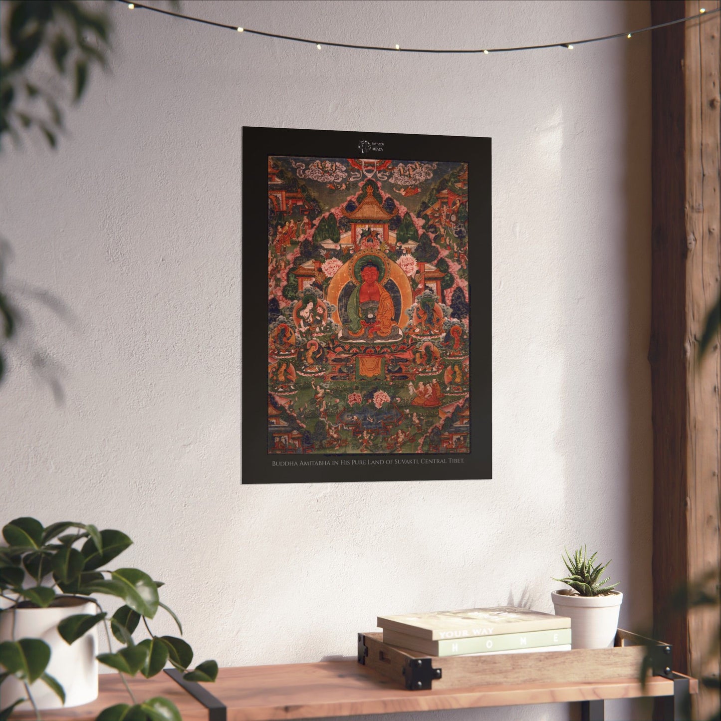 Buddha Amitabha in His Pure Land of Suvakti, Central Tibet.
