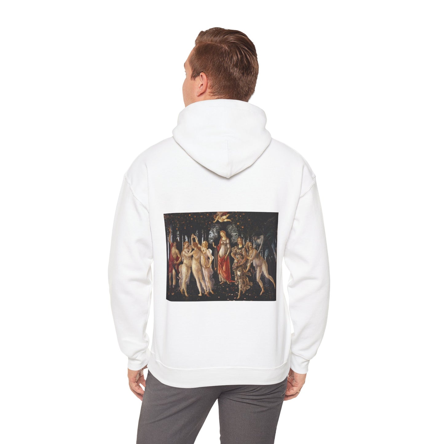 Hooded Sweatshirt- The Seen Muses Primavera by Botticelli logo (Front+Back)