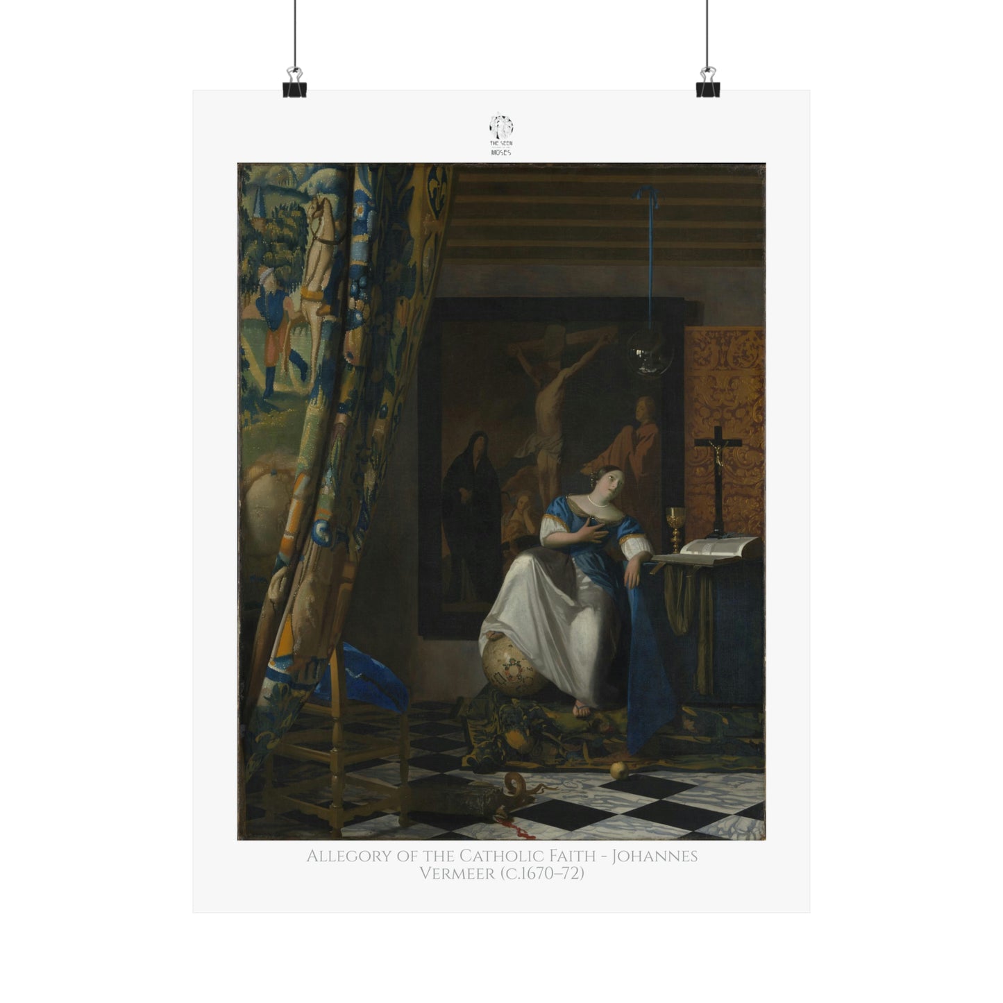 Allegory of the Catholic Faith - Johannes Vermeer (c.1670–72)