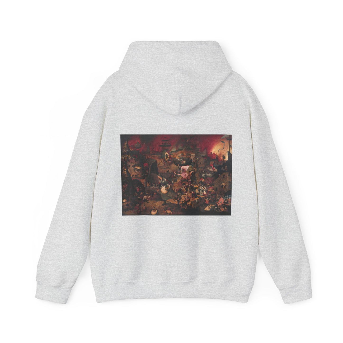 Hooded Sweatshirt- Dulle Griet by Pieter Brueghel the Elder (Front+Back)