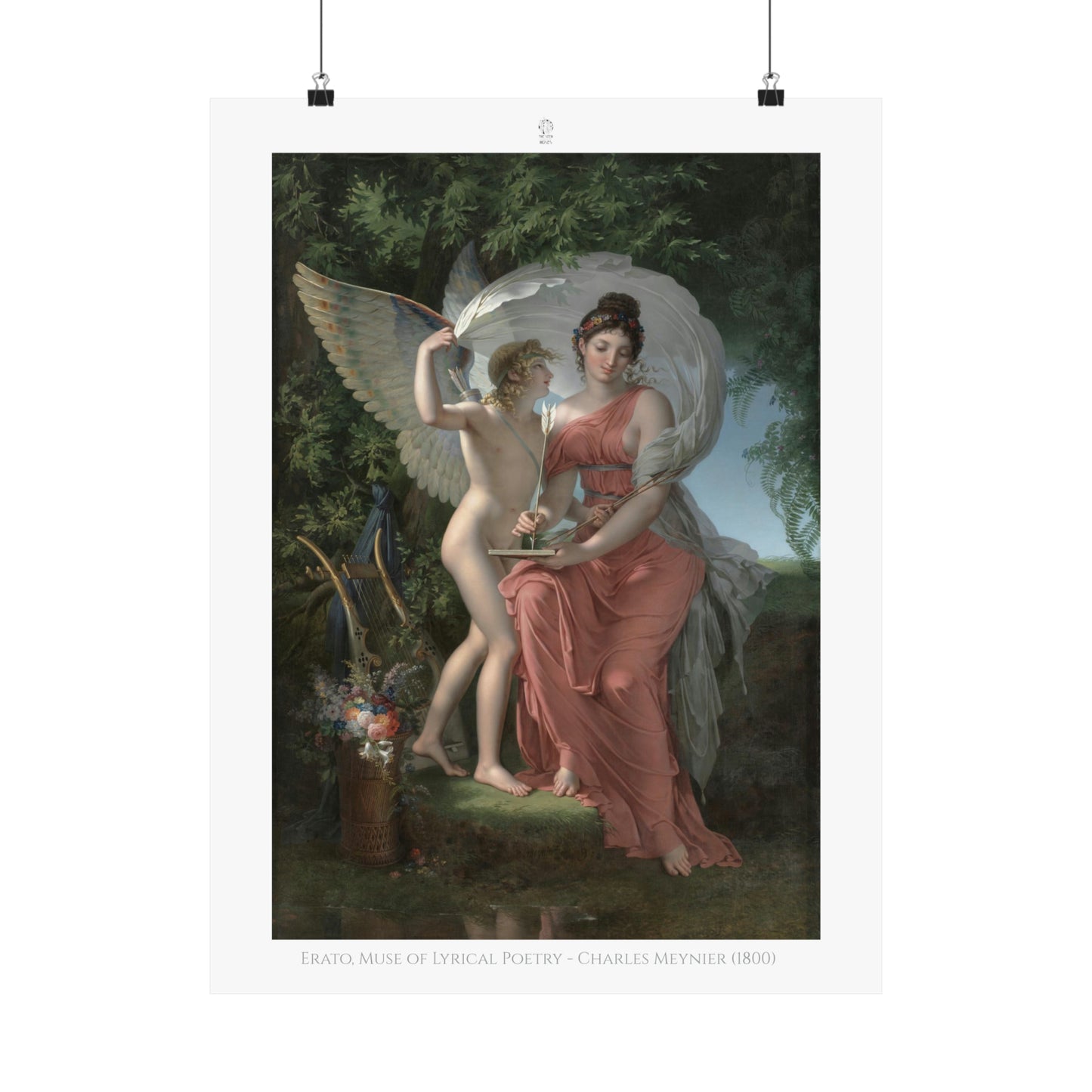 Erato, Muse of Lyrical Poetry by Charles Meynier (1800)