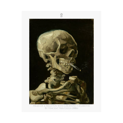 Head of a Skeleton with a Burning Cigarette by Vincent Van Gogh (1886)