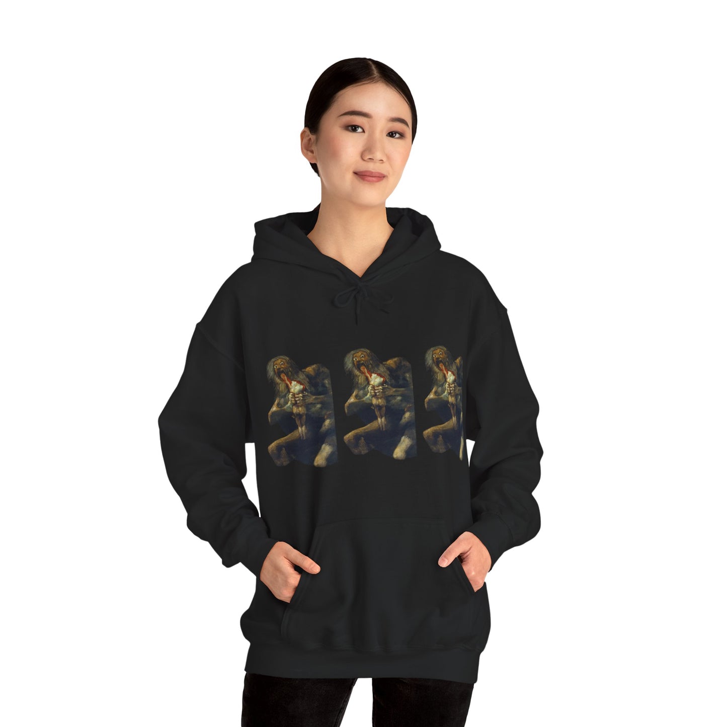 Hooded Sweatshirt - Saturn Devouring His Son by Francisco Goya (1819-23)