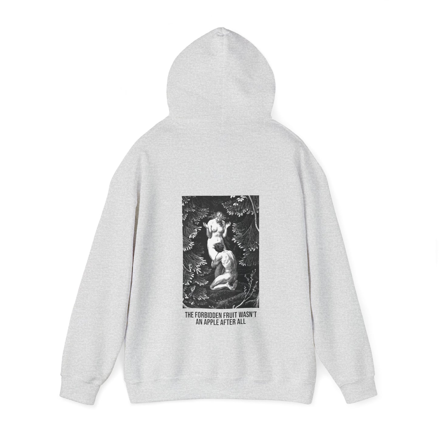 Hooded Sweatshirt- Adam and Eve in Paradise by Max Svabinsky (Front+Back)