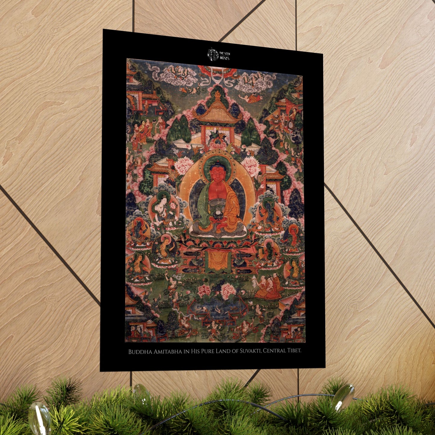 Buddha Amitabha in His Pure Land of Suvakti, Central Tibet.