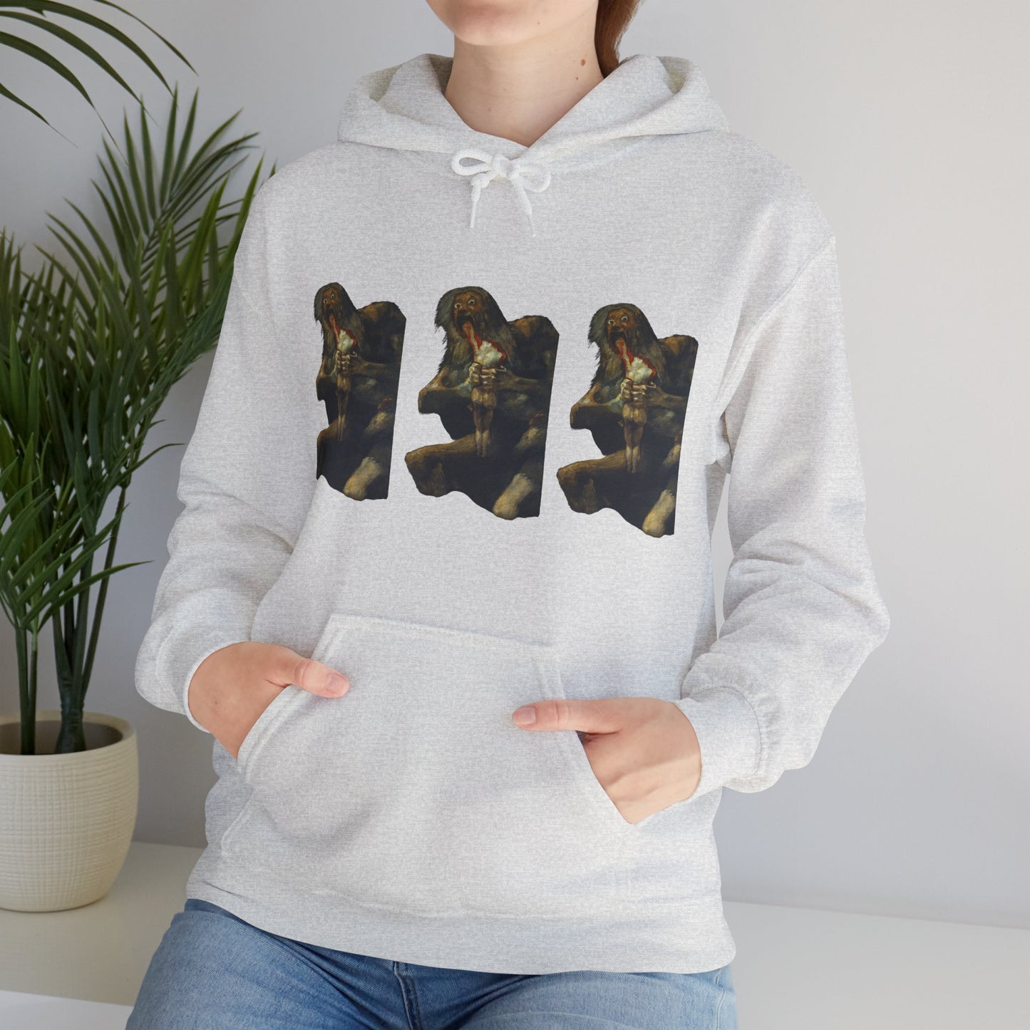 Hooded Sweatshirt - Saturn Devouring His Son by Francisco Goya (1819-23)