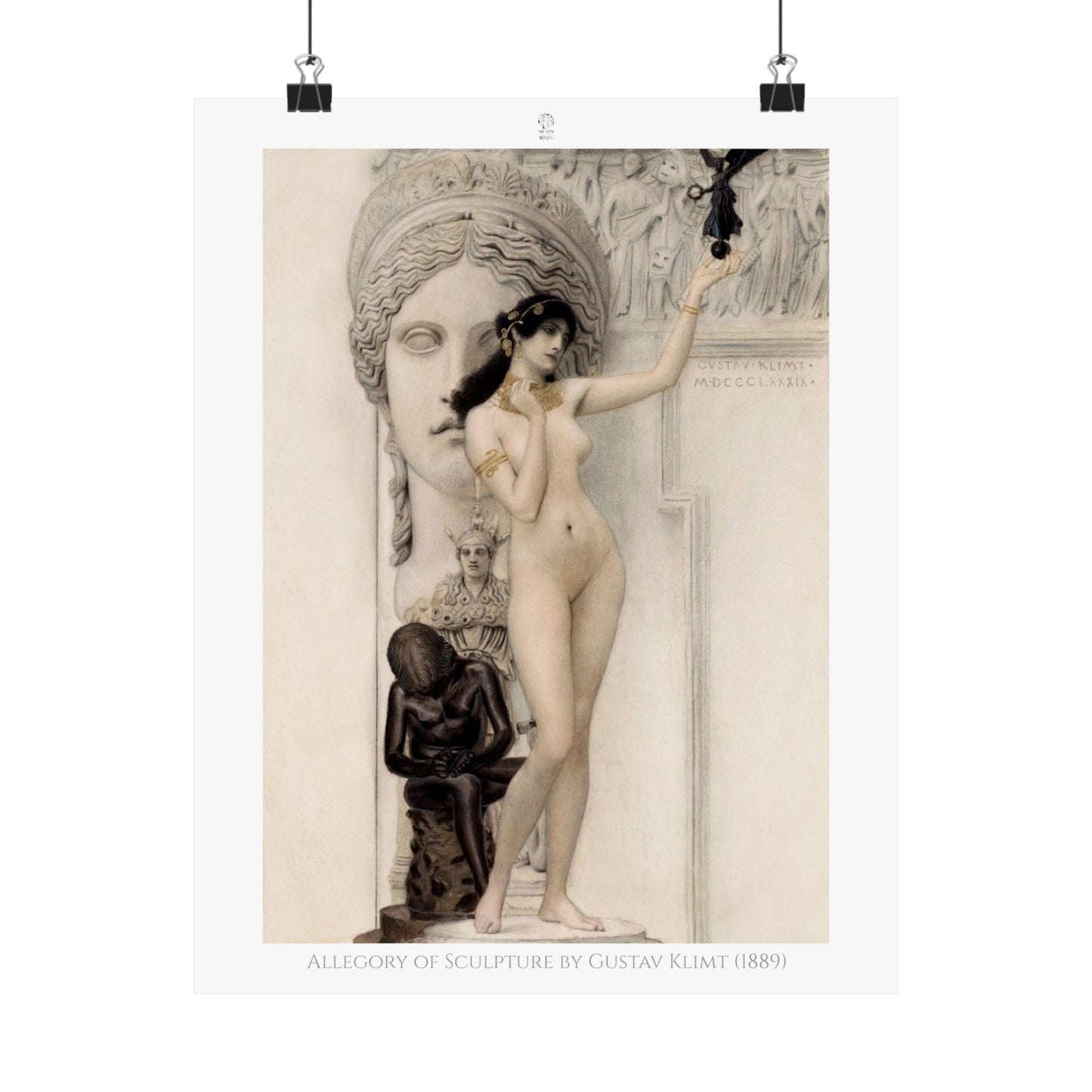 Allegory of Sculpture by Gustav Klimt (1889)