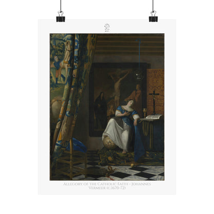 Allegory of the Catholic Faith - Johannes Vermeer (c.1670–72)