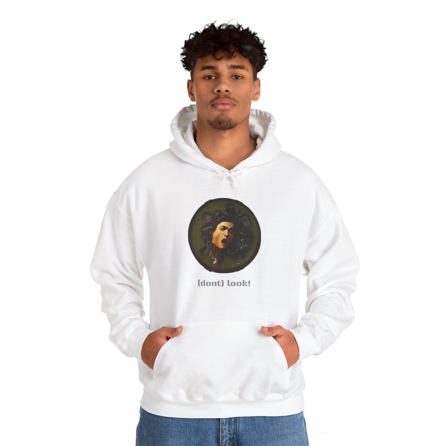 Hooded Sweatshirt- Medusa by Caravaggio (Front)