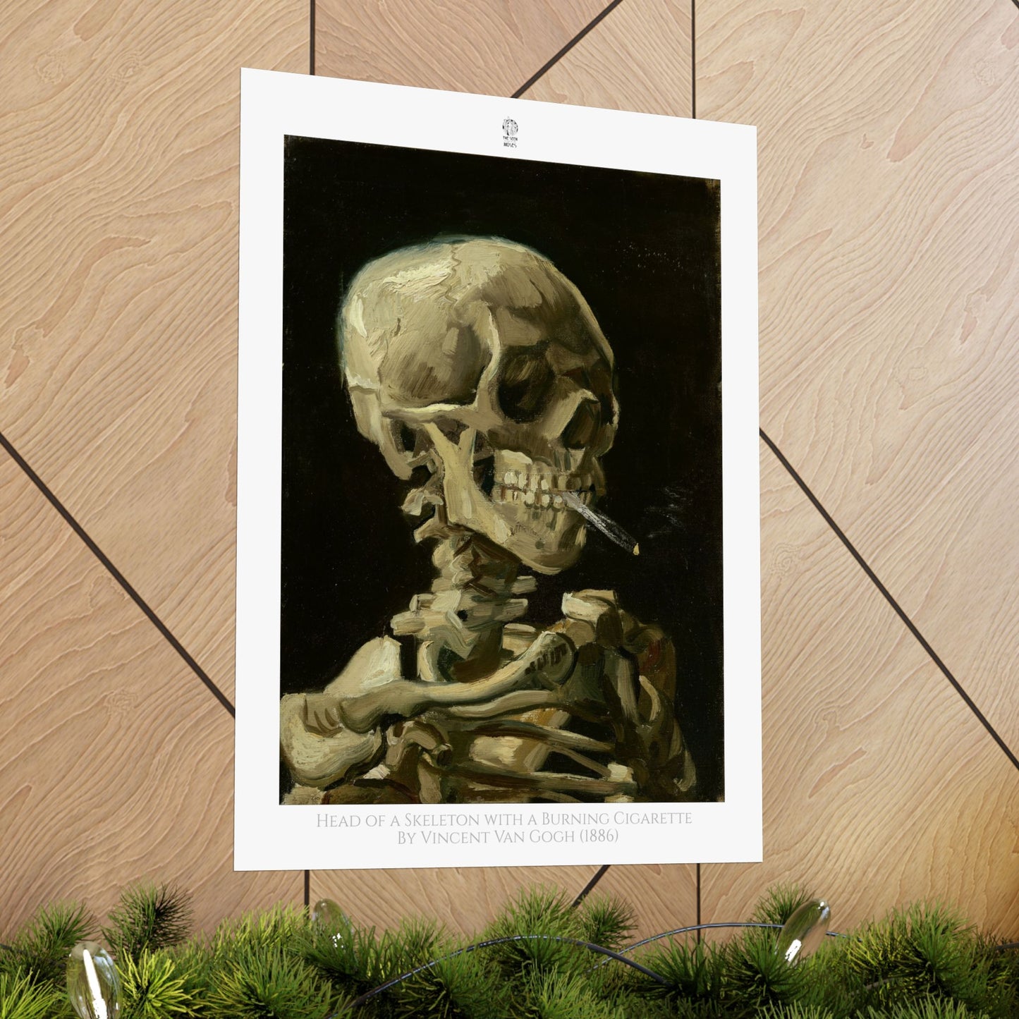 Head of a Skeleton with a Burning Cigarette by Vincent Van Gogh (1886)