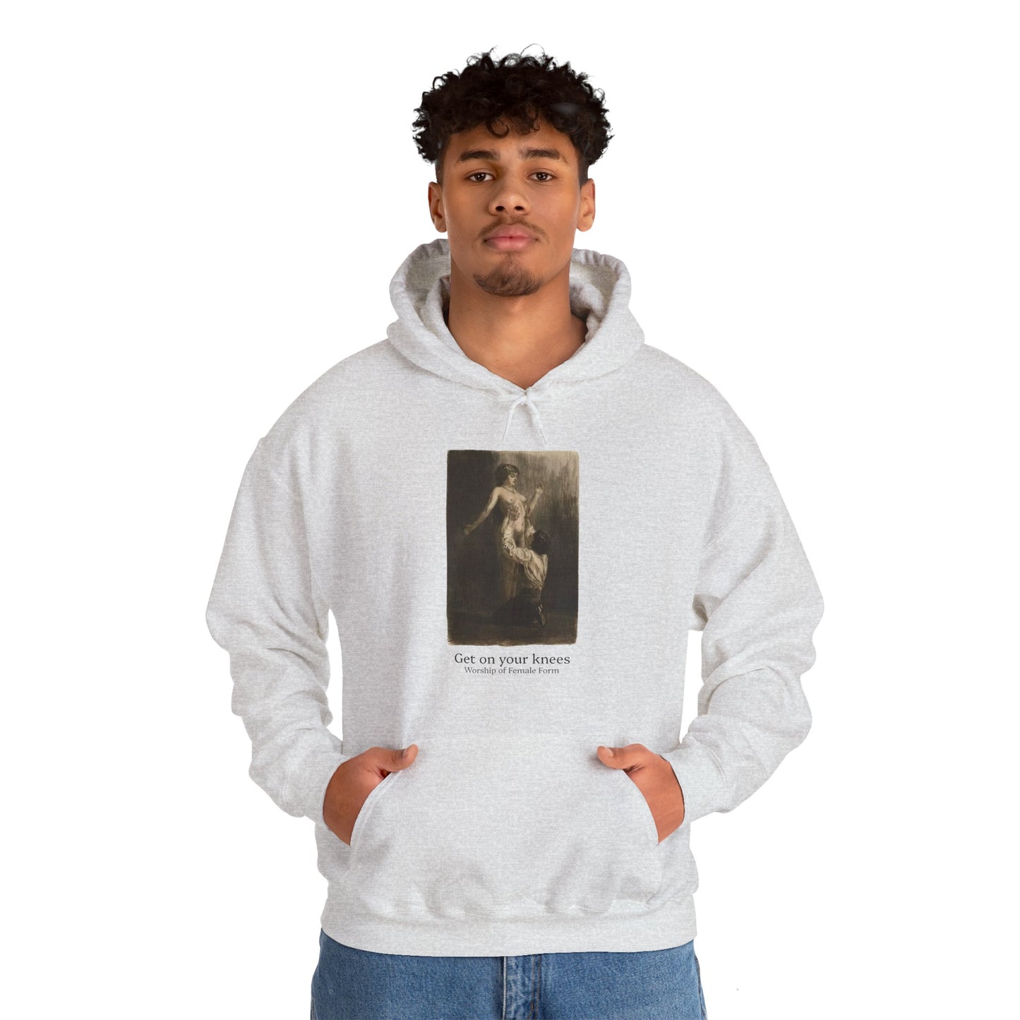 Hooded Sweatshirt- Worship of the Female Form by Almery Lobel Riche