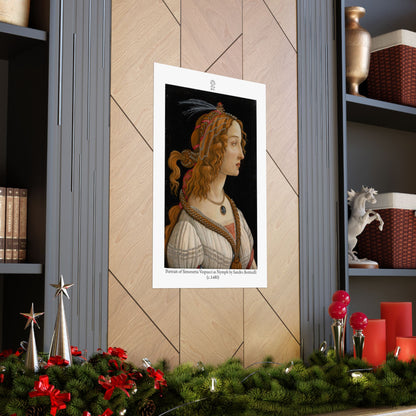 Portrait of Simonetta Vespucci as Nymph by Sandro Botticelli (c.1480)