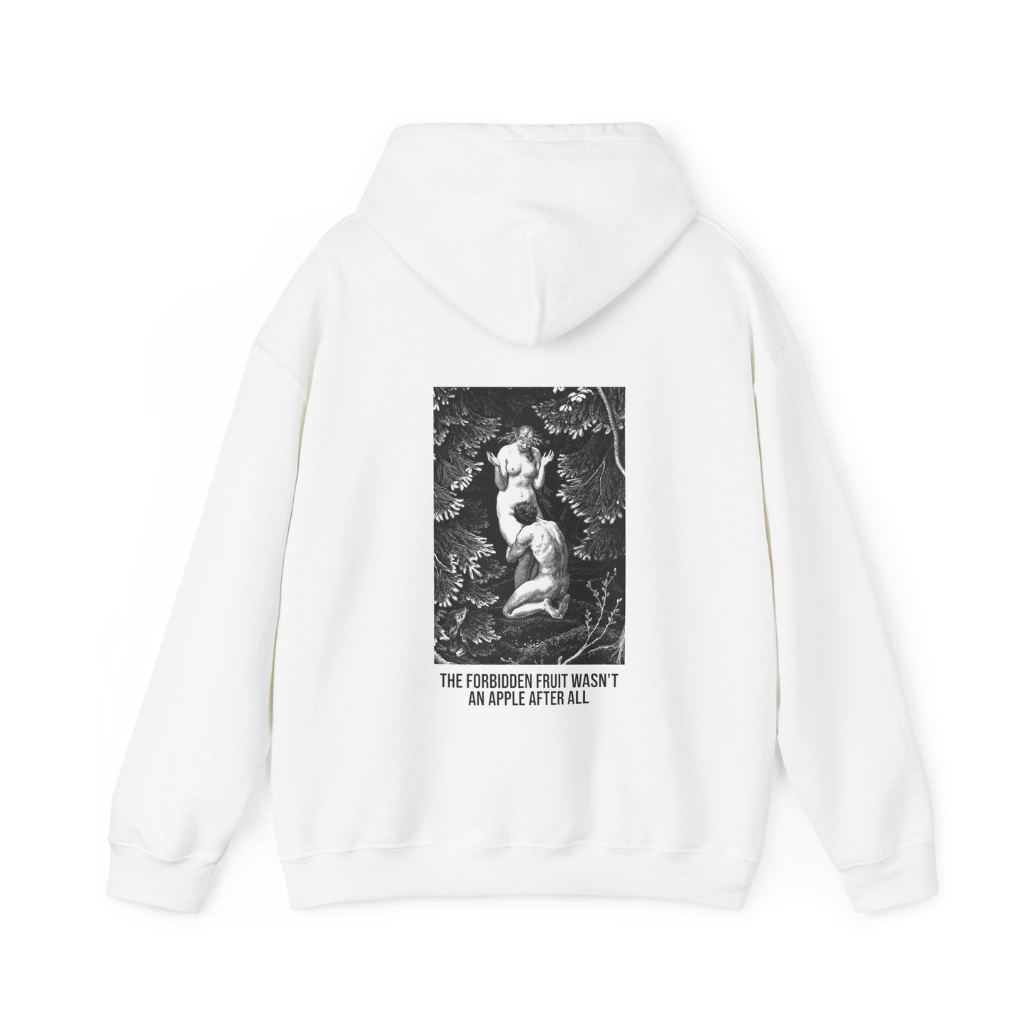 Hooded Sweatshirt- Adam and Eve in Paradise by Max Svabinsky (Front+Back)