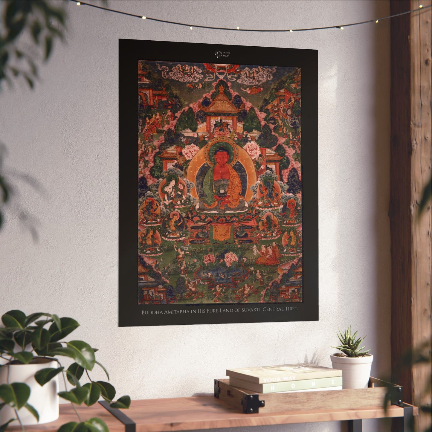 Buddha Amitabha in His Pure Land of Suvakti, Central Tibet.