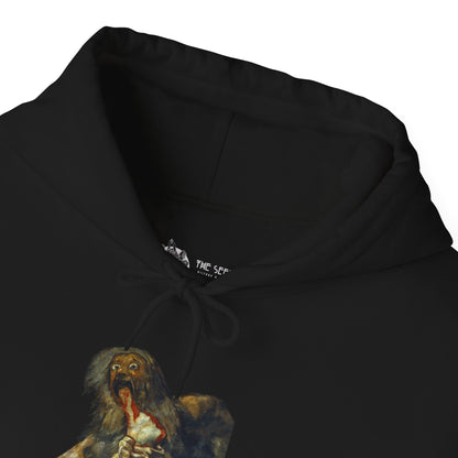 Hooded Sweatshirt - Saturn Devouring His Son by Francisco Goya (1819-23)