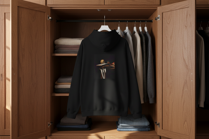 Hooded Sweatshirt- Saint Jerome Writing by Caravaggio (Front+Back)