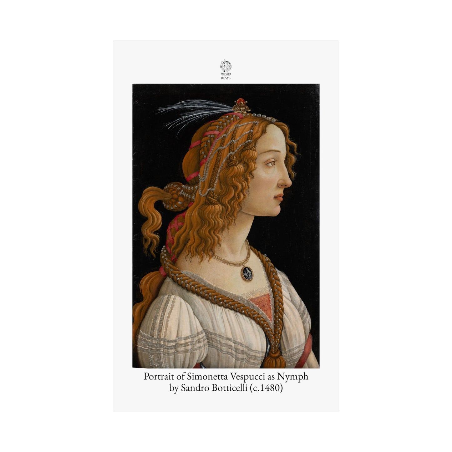 Portrait of Simonetta Vespucci as Nymph by Sandro Botticelli (c.1480)