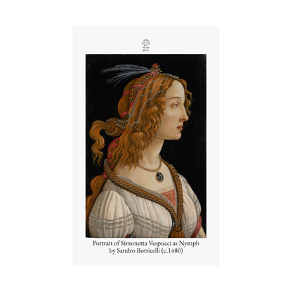 Portrait of Simonetta Vespucci as Nymph by Sandro Botticelli (c.1480)