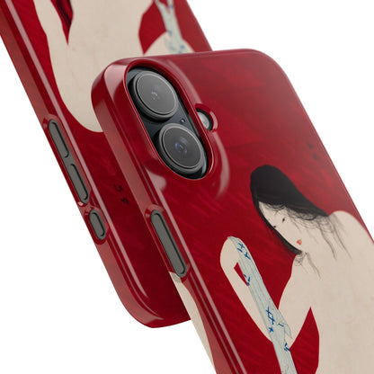 Nude playing with Cat by Takahashi Shōtei