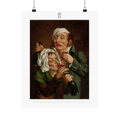 Pair of Drunkards - Jan Feliks Piwarski (19th century)