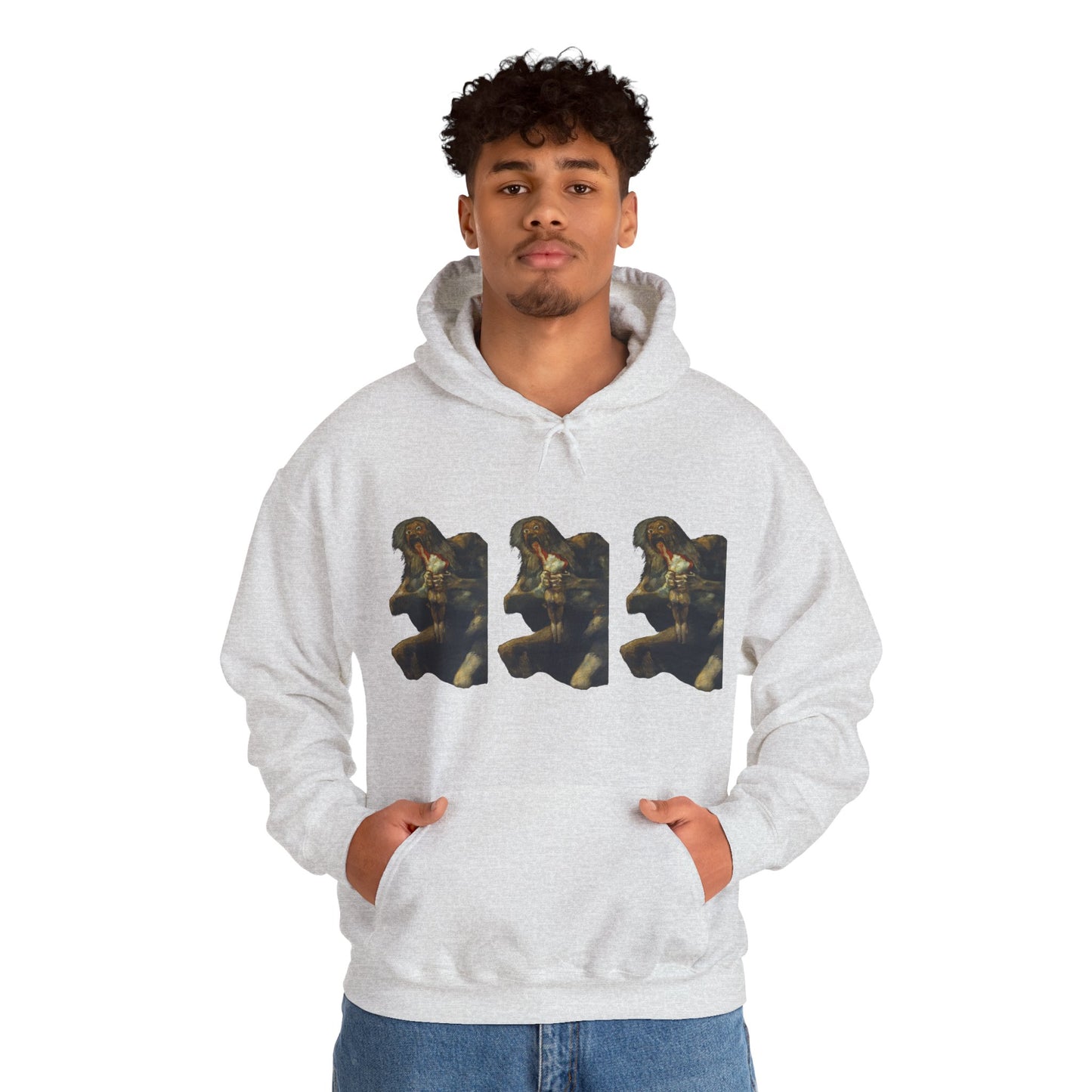 Hooded Sweatshirt - Saturn Devouring His Son by Francisco Goya (1819-23)