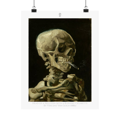 Head of a Skeleton with a Burning Cigarette by Vincent Van Gogh (1886)