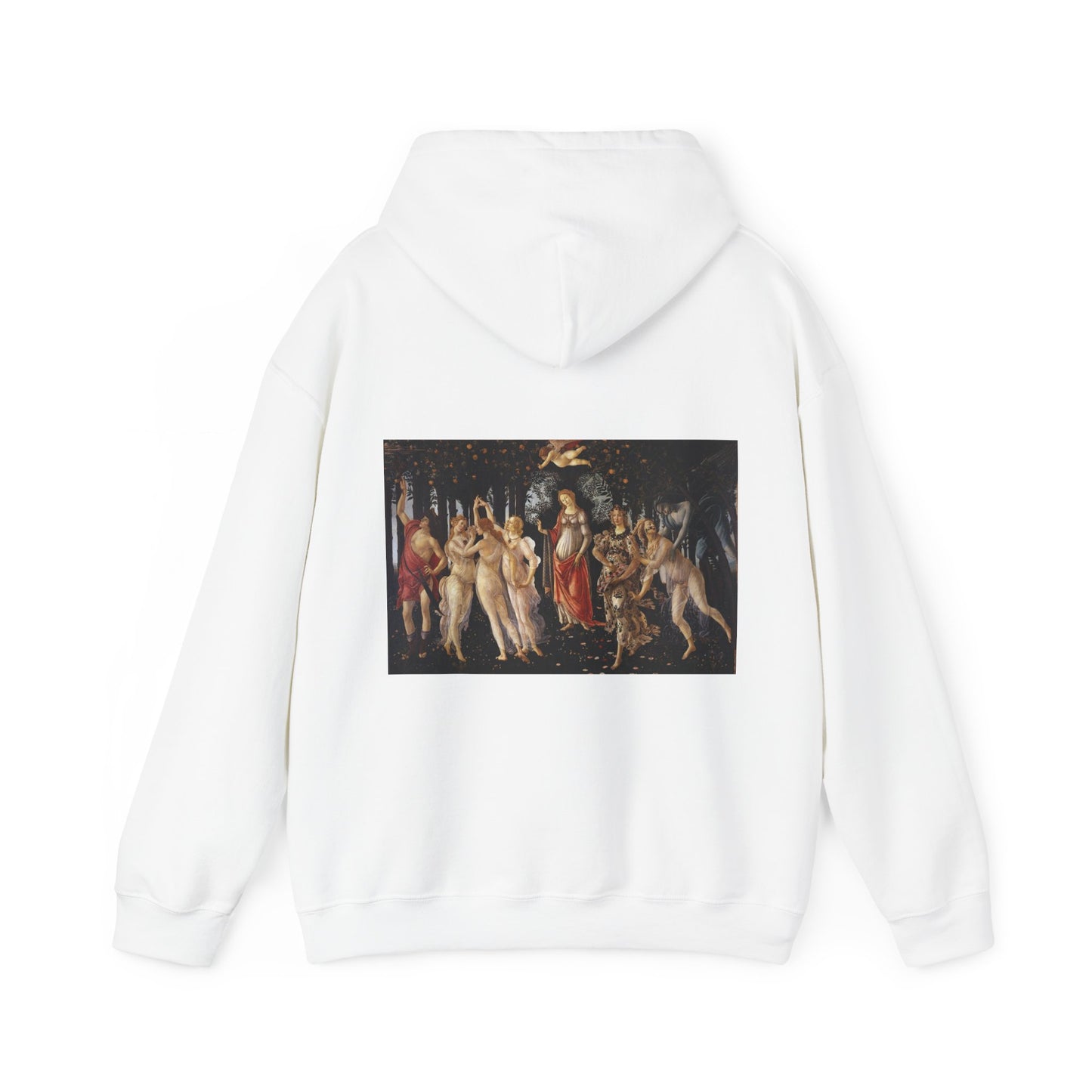 Hooded Sweatshirt- The Seen Muses Primavera by Botticelli logo (Front+Back)