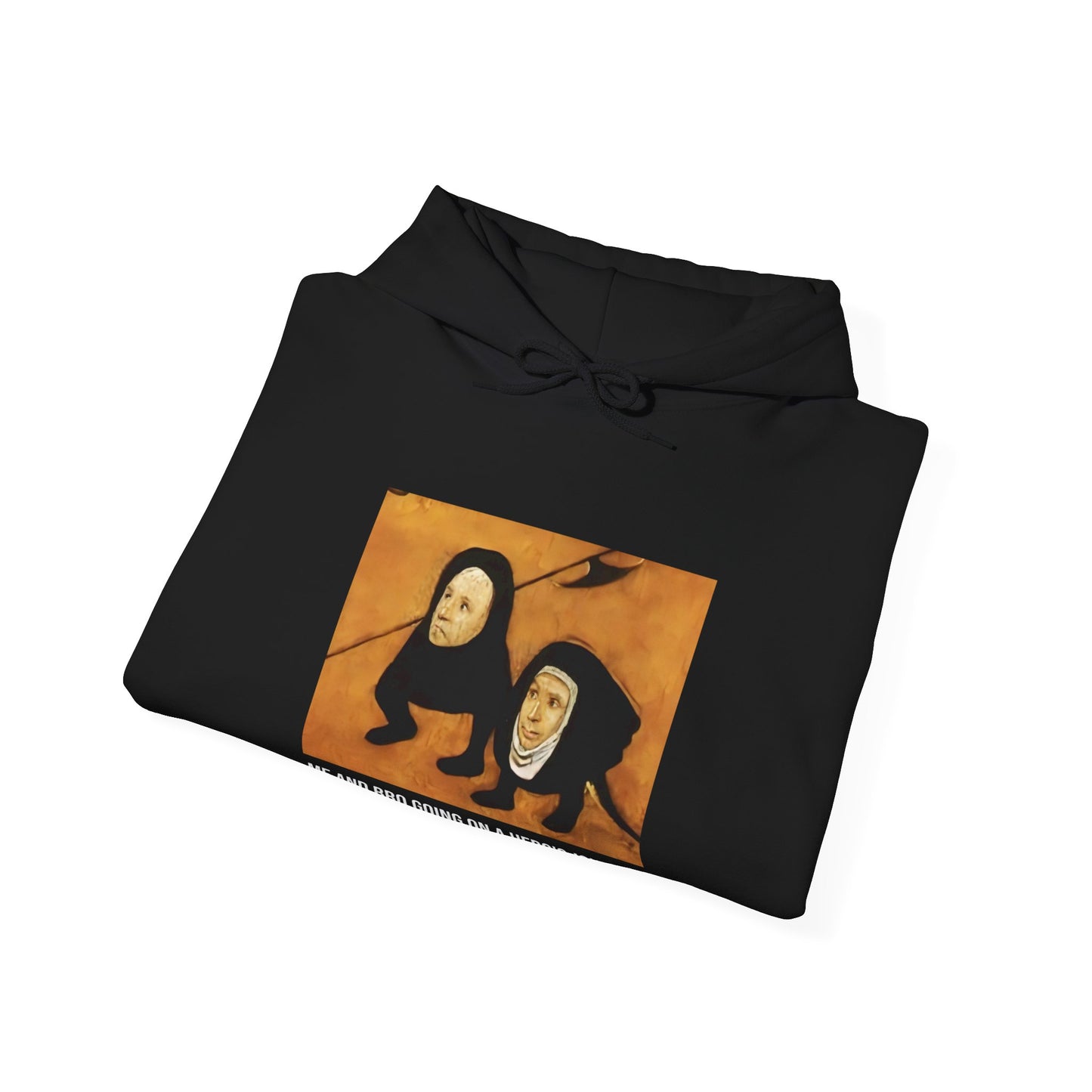 Hooded Sweatshirt -  Hell (Fragment of Last Judgment) by Hieronymus Bosch (Front)