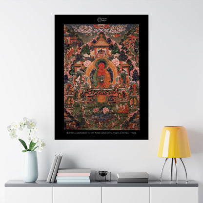 Buddha Amitabha in His Pure Land of Suvakti, Central Tibet.