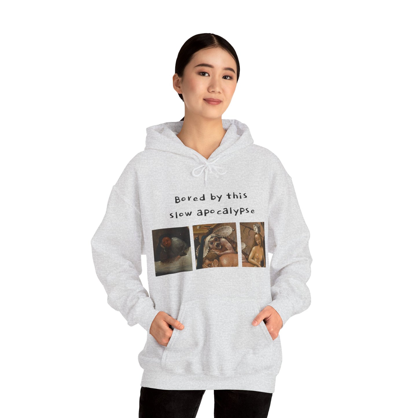 Hooded Sweatshirt- Garden of Earthly Delights (Hell panel) by Hieronymus Bosch (Front+Back)